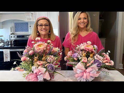 DIY Spring Centerpiece Tutorial- How to Make a Floral Arrangement