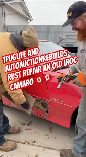 ‪@1puglife‬ Rust repairs an old Iroc Camaro Z28 ‪@AutoAuctionRebuilds‬ #rustrepair #autobody #camaro