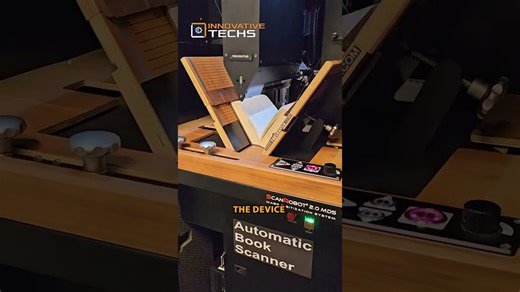 Incredible book scanning robot