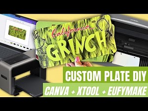 I Made Custom License Plates That Sell for $50 (xTool + EufyMake Workflow)