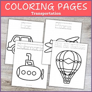 Vehicle Transportation Coloring Pages