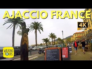 Ajaccio Capital of Corsica | French Island | City Travel Guide | 4K Walking Tour
