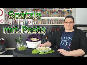 Spätzle mit Basilikum-Pesto, Spätzleria von Tupperware