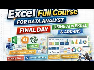FREE Excel Masterclass | How to Use AI in Excel | AI in Excel, Add-ins & Smart Automation | Day 13 |