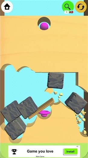 Dig Sand Color LEVEL: 125 #games #gaming #gameplay