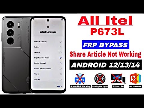 Itel P70 FRP Bypass/Unlock Without PC | Itel Power 70 (P673L) Google Account Lock Bypass Android 14
