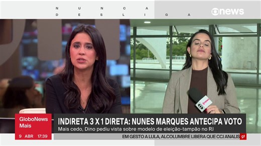 O ministro Kassio Nunes Marques antecipou seu voto no julgamento do STF sobre eleição para governador do RJ e defendeu a eleição indireta, que agora tem 3 votos a favor. #GloboNewsMais➡ Assista à #GloboNews: https://t.co/bFwcwLpLU9