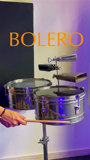Ritmos FÁCILES en el TIMBAL 🥁BOLERO #timbal #music #percussion #tutorial #salsa #bolero