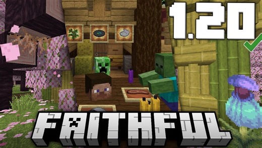 [1.21/JE&BE]Faithful原版高清材质包(附下载链接)/1.16.X~1.21.X/32X&64X