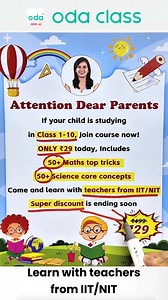249K views · 130 reactions | Class 1-105 times better →https://peurl.in/BR4v ✅ 7,000,000+ Parents’ and Students’ Choices! ✅ 6 days double your child’s calculation speed ✅ 50+ Maths tricks ✅ 50+ Science concepts | Oda Class | Facebook