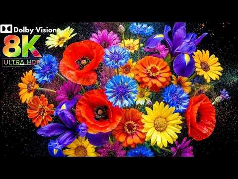Ultimate 8K HDR Flower Color Explosion | Ultra Vivid Dolby Vision OLED Demo