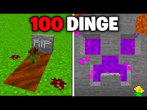100 DINGE in MINECRAFT die du wirklich BAUEN kannst!