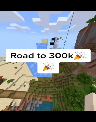Minecraft Parcour Jump and Run Challenge for Road to 300k