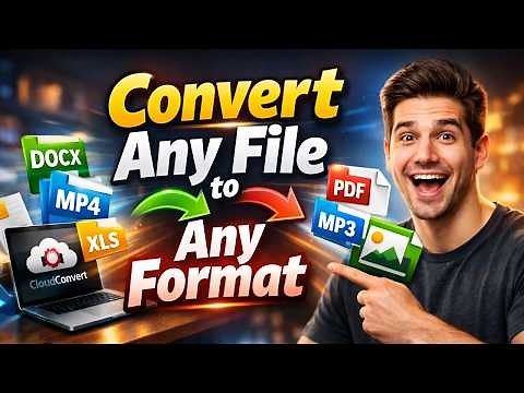 How to Convert Any File to Any Format Online for Free – CloudConvert Tutorial