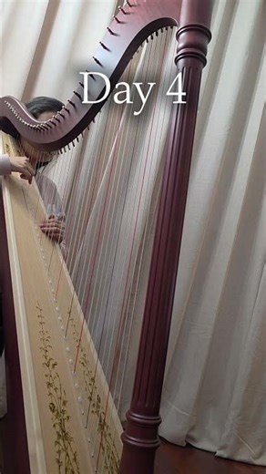 Harp Practice Day 4 - Beginner Harp Wrist Technique Practice