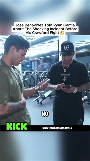 Jose Benavidez Told Ryan Garcia About The Shocking Incident Before His Crawford Fight 😳