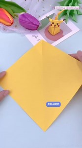 How to make a simple and beautiful Pika Pikachu, cute Pikachu #papercarfts #drycrafts #unique #handmade | Unique Craft Idea