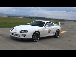 1030HP TOYOTA SUPRA TWIN TURBO 2JZ - BRUTAL SOUND + DRAG RACES!