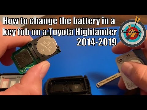 How to Change the Battery in a Toyota Highlander Key Fob 2014-2019