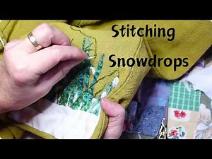 Stitching a Beautiful Snowdrop Design (Embroidery Tutorial)