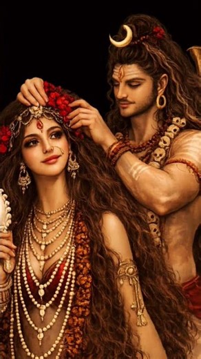 "Bhole Baba aur Maa Parvati ka Pavitra Milan❤️❤️❤️❤️ #short