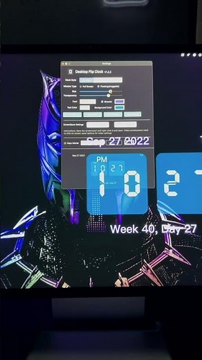 iMac and MacBook Pro customization tip! Desktop Flip Clock Countdown! #shorts