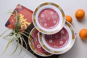 [Hot Item] Chinese Restaurant Salad Soup Round Dish Dinnerware Melamine Deep Plate