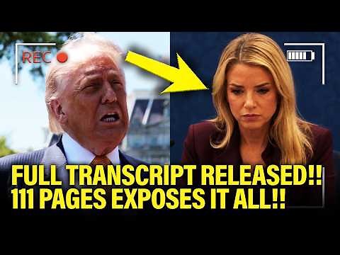 🚨Bondi FULL Transcript EXPOSES Trump EPSTEIN COVER UP!!!