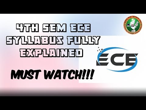 4th Sem Syllabus Discussed ECE 2022 Scheme VTU