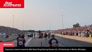 4.4K views · 130 reactions | It's a wild scene at Michigan's U.S. 131 Motorsports Park with fans piling into the facility for this weekend's Mid-West Drag Racing Series event, as well as a Funny Car show, jet car exhibition, Super Stock program and bracket race. Drag racing is alive and well! | Drag Illustrated | Facebook