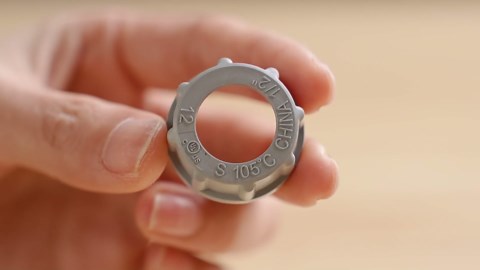 100 Pcs Plastic Insulating Bushing Threaded Electrical Bushings for Emt, Rigid or Imc Conduit Fitting (3/4 Inch)