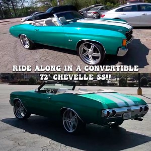 Teal 72' Chevy Chevelle SS Convertible | Car Addict