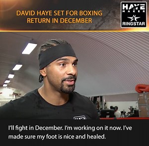 77K views · 206 reactions | David Haye opens up on his Achilles recovery and reveals that he's set to make an announcement on his next opponent in the near future. | Hayemaker Boxing | Facebook