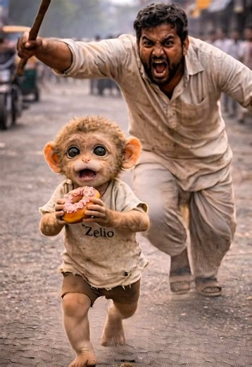 Baby Monkey's Adventure: Overcoming Hunger