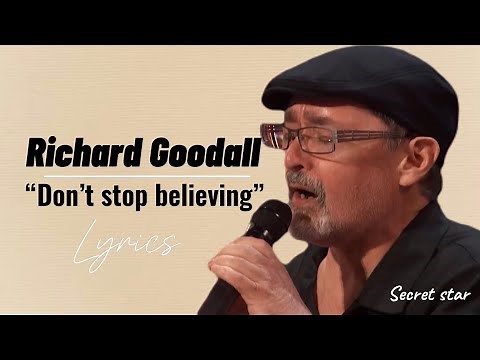Richard Goodall “Don’t Stop Believing” with lyrics - On AGT 2024