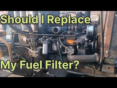 How to Change Fuel Filter and Bleed Air From System; Kubota B7100