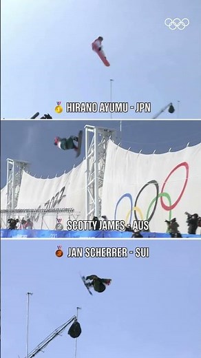 Warming up for #MilanoCortina2026! Podium performances from #Beijing2022 in men's snowboard halfpipe