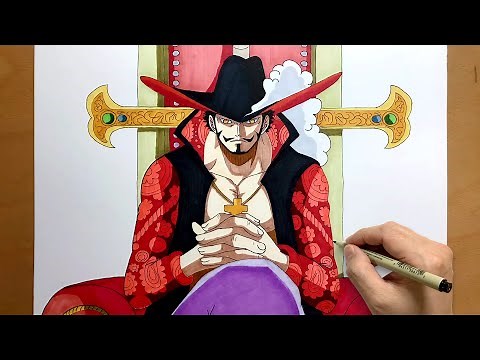 How to Draw Dracule Mihawk from onepiece | step by step | Easy to draw | draw anime | Dracule Mihawk