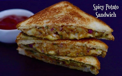 Spicy Potato Sandwich|Aloo sandwich