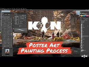 KIN – Mycocene | Poster Art Painting Process