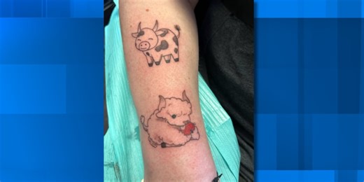 Veteran in hospice care completes bucket list with tattoos designed by family