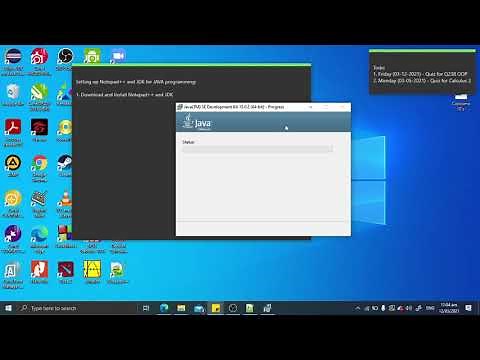 Setting up Notepad++ and JDK with sample running of JAVA program
