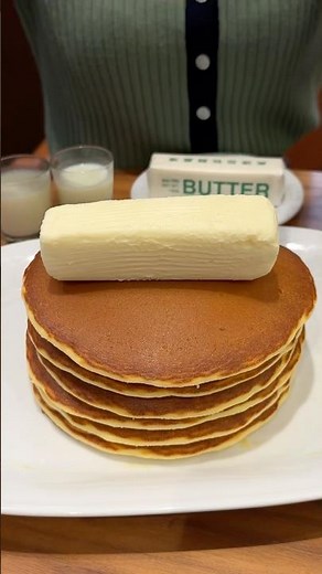 Hotcakes with big butter #たもグルメ #japanesefood