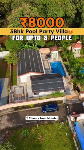 The FOOD MILLIONAIRE | AYUSH HINGER - MUMBAI FOODIE on Instagram: "‼️3Bhk Pool Party Villa at just ₹8000/-😍‼️BRAND NEW VILLA✅ Just 20 minutes from Neral Station 🚉. . 🚨 Gokul Villa , Brand New Villa 🚨 *Amenities* 🏊Private Swimming Pool 🎵Bluetooth Party Speaker System 📶50 MBPS WİFİ 📺Smart TV 🔌Inverter Power Backup 🧊Refrigerator ♨️Microwave, Electric Induction & Kettle 🔥BBQ On Demand (Rs. 500/- setup charge - Ask caretaker for availability) 🌳Inside Villa Montana Gated Community AC Rooms
