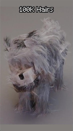 0 VS 100M Minecraft Wolf Fur Simulation