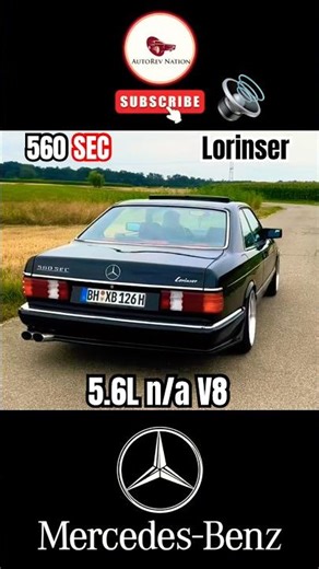 Mercedes-Benz 80s Luxury Muscle – The Lorinser 560 SEC 💎 #mercedes #v8 #560sec #lorinser