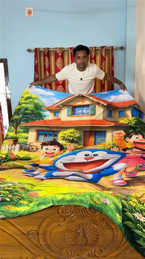 Bandhan Doraemon 3d bed sheet order Diya Bengali mini blog #shorts