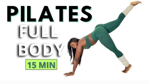 Low impact 15 minute Pilates full body routine