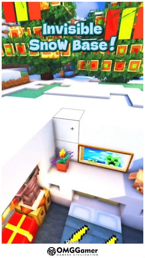 OMGGamer on Instagram: "❄️ Minecraft Invisible Snow Base With Hidden Design and Secret Survival Vibes ✨ ❄️ ❄️✨ Create a clever invisible snow base using snow layers, powdered snow, and terrain blending to hide your base perfectly in snowy biomes. Add hidden entrances, underground rooms, and soft lighting to stay protected while remaining unseen. 🏔️🕵️ #MinecraftSnowBase #InvisibleBase #SecretBuild #WinterSurvival #MinecraftIdeas"