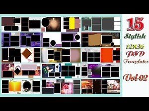 FREE Download 12x36 Frames-8 Inner Sheets 15 Templates. VOL-002